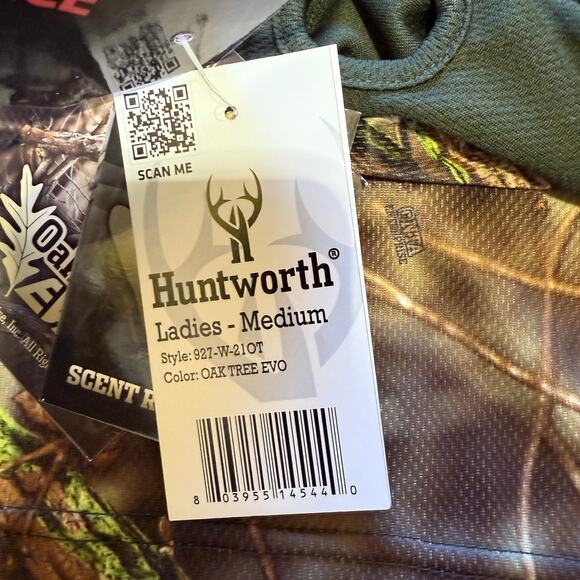 NWT Huntworth Base Layer Top & Pant Set Scent Reducing Size M - Picture 13 of 15